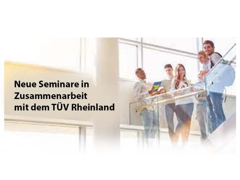 Neue Seminare in Zusammenarbeit mit dem TÜV Rheinland-logo-600x800px